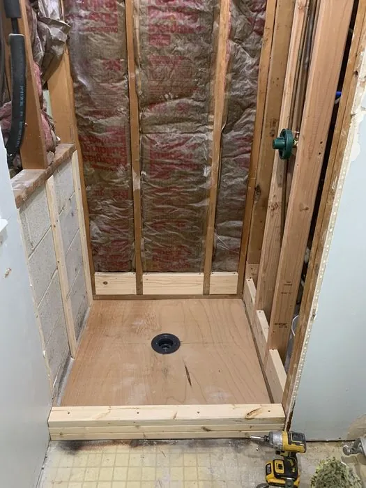 Basement Shower Build — C P Renovations project photo 1