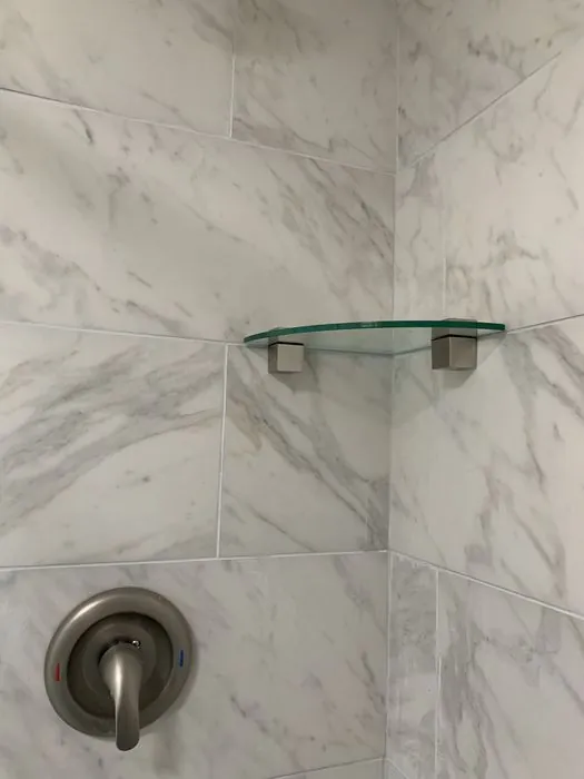 Designer Shower and Hex Tile Bath — C P Renovations project photo 11